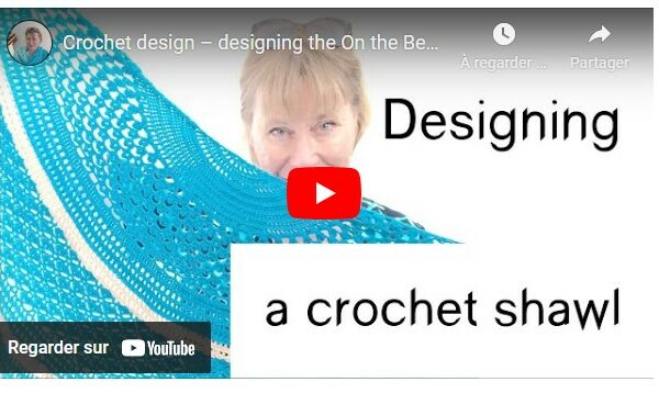 Designing a shawl – how I designed On the Beach
