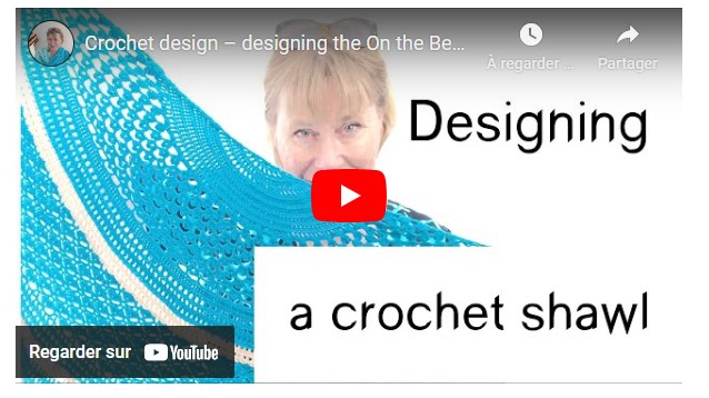 Designing a shawl – how I designed On the Beach
